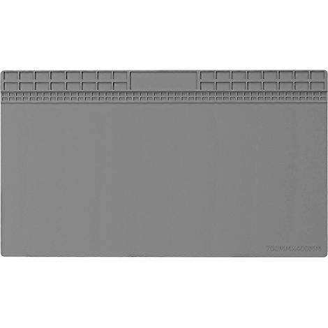 Tapis de réparation isolant en silicone pur gris extra large (700 x 400 mm) (1/5)