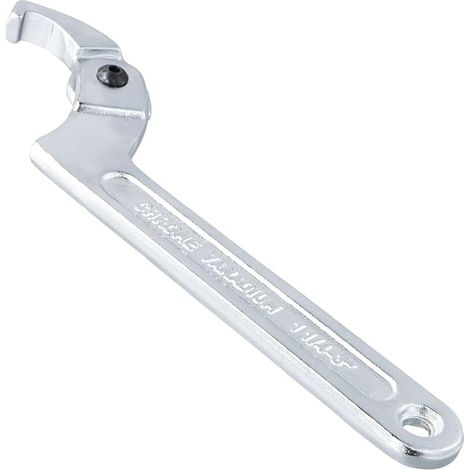 Catime Clé à ergot réglable en C - Clé à écrou en chrome vanadium - Clé à molette réglable pour écrou à rainure (32-76 mm) - Tête carrée (1/5)