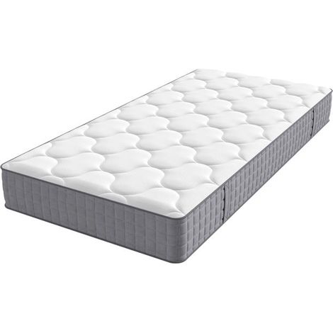 Matelas à ressorts - 90 x 200 cm - 7 zones - 25 cm - Fermeté H3