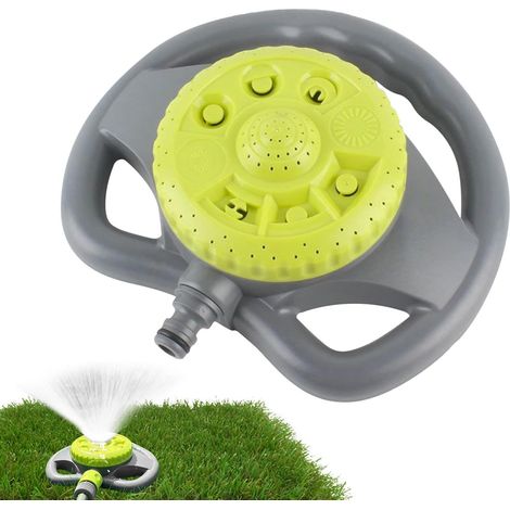 Aspersor de césped, para jardín, uso exterior, aspersor giratorio para riego de jardín, aspersor automático giratorio de 360°. (1/5)