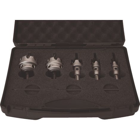 TECWERK Lochsägensatz 8-tlg.16-40mm Schnitt-T.4mm HM-bestückt TECWERK