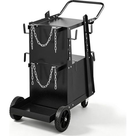 Chariot de soudage verrouillable - Modèle à 2 niveaux - Charge statique max. 120 kg (1/5)