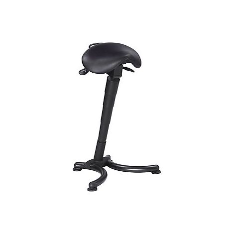 Stehhilfe Kunstleder Sitz-H.660-870mm STA schwarz MEY Taburete de trabajo tapizado en cuero sintético Altura asiento 660-870mm STA negro MEY (1/5)