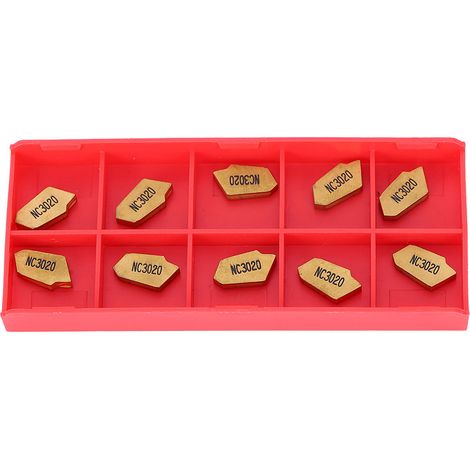 10 Stück CNC-Drehmesser, langlebiges Maschinenbearbeitungszubehör GTN3 Robustes Messer HW190223113 (1/5)