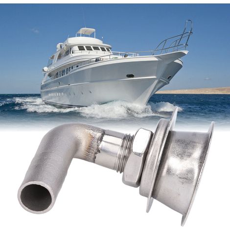 Évent de réservoir de carburant en acier inoxydable 316, orifice d'échappement à bol unique, tuyau de ventilation, orifice de ventilation marin à 90 degrés, évent de réservoir de carburant moulé pour (1/5)