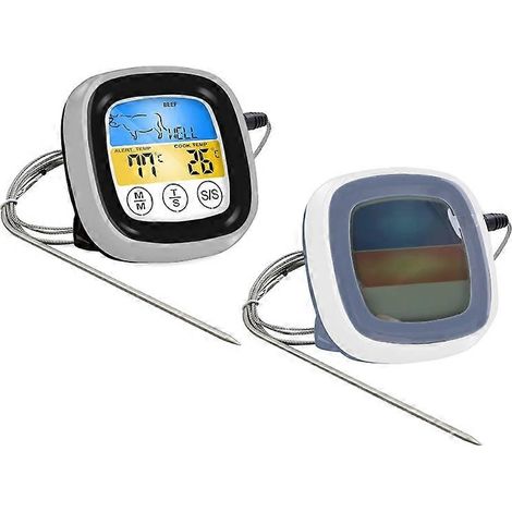 Thermomètre et minuteur sans fil pour barbecue et four, idéal pour la cuisson des aliments (réf. 53CA). (1/5)