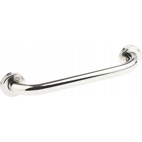 Maniglia dritta per bagno, da posizionare sopra la vasca, 30 cm, cromata.