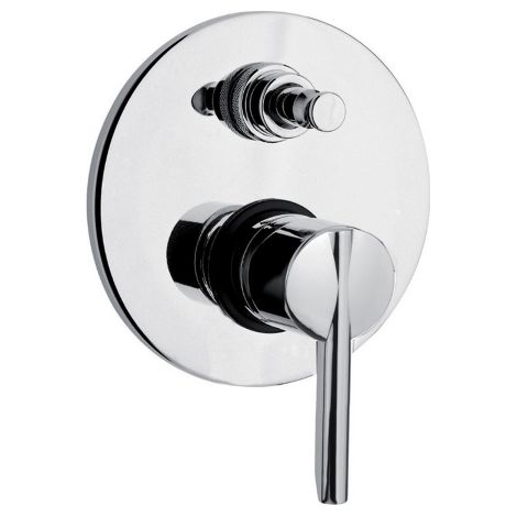 Argo Pin Miscelatore monocomando da incasso per doccia in ottone cromato con deviatore rubinetto bagno (1/3)