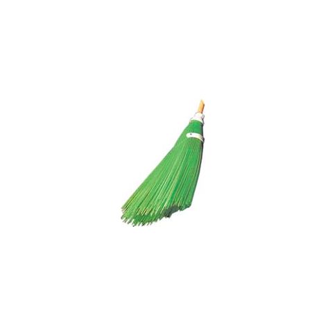 SCOPA DA NETTURBINO A FILI VERDE IN POLIPROPILENE CON TAGLIO INCLINATO- - cm.58h. peso gr.550 - 3 pezzi