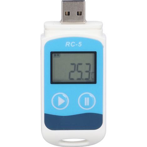 Thermomètre RC-5 pour transport frigorifique, enregistreur USB automatique portable de données (expédié sans batterie) (1/5)