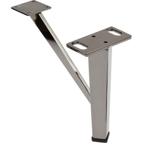 Q&ampQ pata metalica yanina h150 niquel oscuro , La Pata Metálica Yanina H150 Níquel Oscuro es una pata de mueble o sofá de alta calidad, con un acabado en níqu
