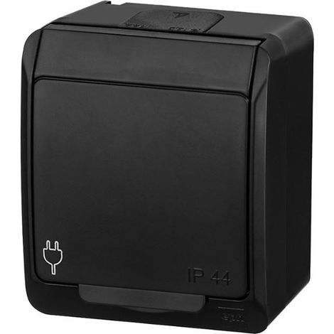 Einzelne Aufputzsteckdose hermes/0321-09/EPN 250V AC 16A IP44 Elektro-Plast (1/3)