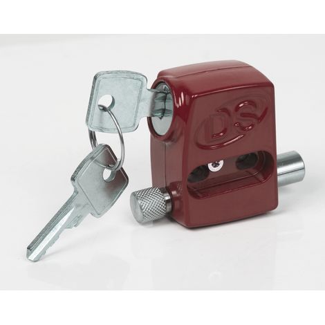 La Croisee Ds – Verrou de baie vitrée semi-automatique rouge – Pêne en inox – Pour baies coulissantes en alu, PVC ou bois – Fixation facile (1/5)
