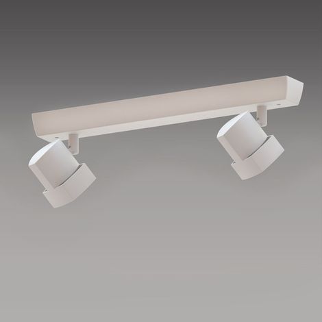 Regleta de techo Moka 2 focos GU10 Blanco