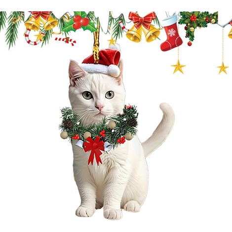 Ornements De Noël Mignonne Déco Topper Acrylique Ornements d'Animaux de Noël Hiver Festif Maison Fête Vacances Saisonnière Cheminée Porte Table Jardin Cour (1/5)