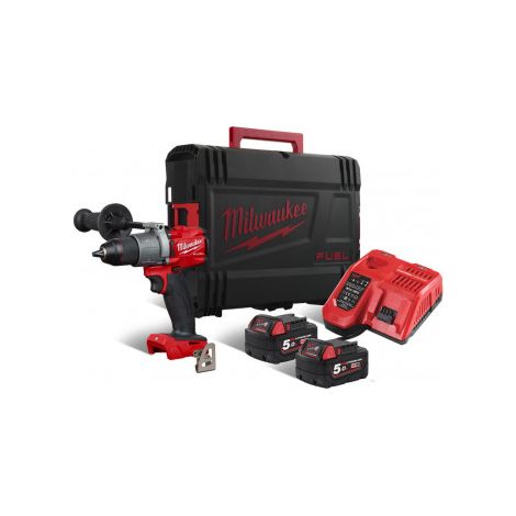 Milwaukee- Akku-Schlagbohrschrauber Fuel M18FPD+HD-Box 2X 18V/5,0Ah Li-Ion, 6 (1/3)