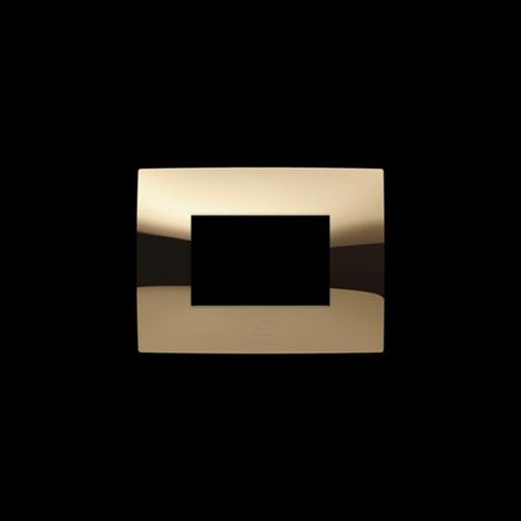 Placca 3 moduli oro lucido abb chiara 2csk0353ch