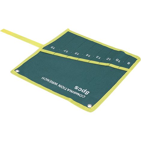 Trousses de Rangement Outils avec 8 Poches - Sac Roulant Toile pour Clés, Pinces et Cliquets (1/5)