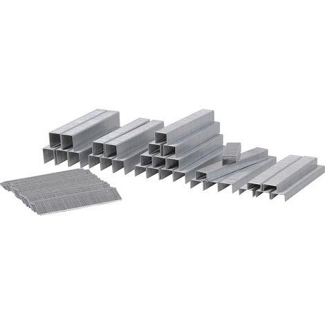 Vonroc – Agrafes pour agrafeuse électrique 4000 pcs – Longueur 6 à 15 mm – Pour fixation de tissus, carton et plastiques
