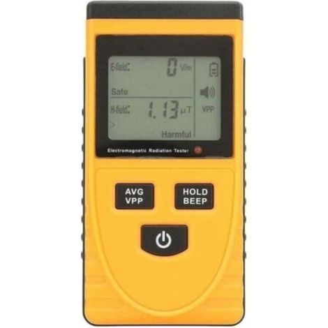 Détecteur de rayonnements nucléaires et électromagnétiques – Compteur Geiger numérique avec écran LCD, dosemètre multifonction pour mesurer les champs EMF à domicile, au bureau ou en extérieur (1/5)