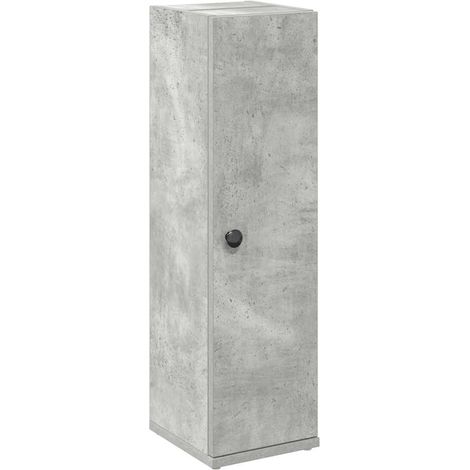 Meuble de salle de bain,Armoire de bain avec porte-rouleau gris béton CFW168858 (1/5)