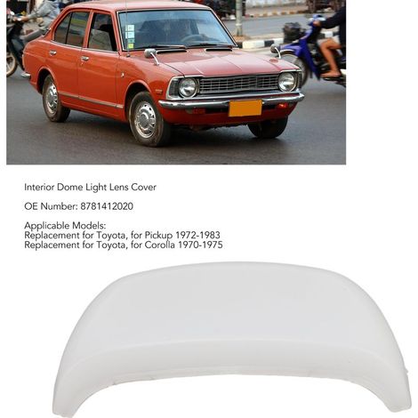 Lentille de Plafonnier à Base de Miroir 8781412020, Capot de Lentille de Toit pour Toyota Pickup Corolla (1/5)