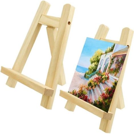 2 PCS Mini Chevalet de Table en Bois Petit Chevalet Peinture 15 x 20 cm Petit Chevalet de Table Mariage Chevalet de Menu Chevalet (1/4)