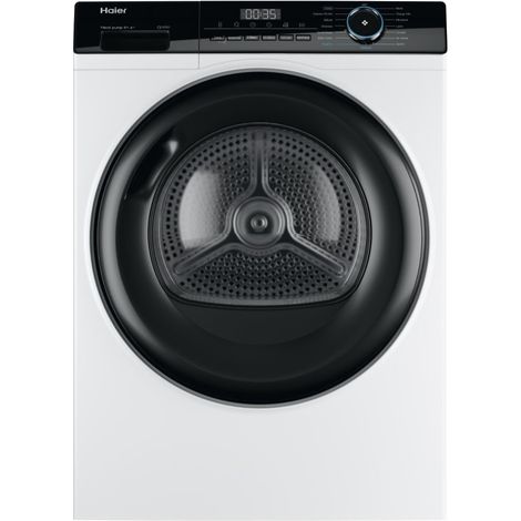 Haier – Sèche-linge frontal 9kg – Classe énergétique E – Pompe à chaleur – Départ différé – Faible niveau sonore