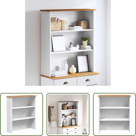 vidaXL Stauraum - Hutch ASKIM 91 x 30 x 104 cm Massives Kiefernholz (1/5)