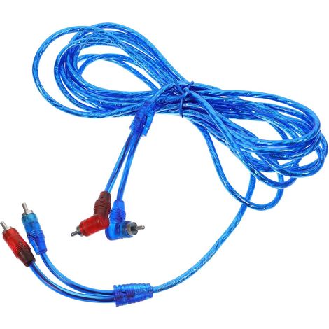 Câble Audio RCA 5m Double RCA pour Voiture Cordon Auxiliaire Stéréo Compatible Amplificateur Auto et Système Son Voiture (1/5)