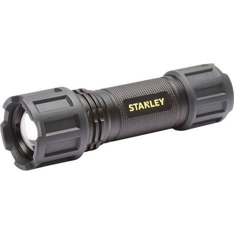 Stanley Black Hand Torch 600lm 6000k LED 5 Watt Flashlight with Adjustable Beam (1/5)