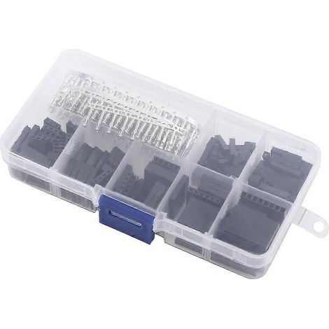 310-teiliges Set mit 2,54 mm Stiftleistensteckern und Gehäusen (Stecker/Buchse) für Elektronik