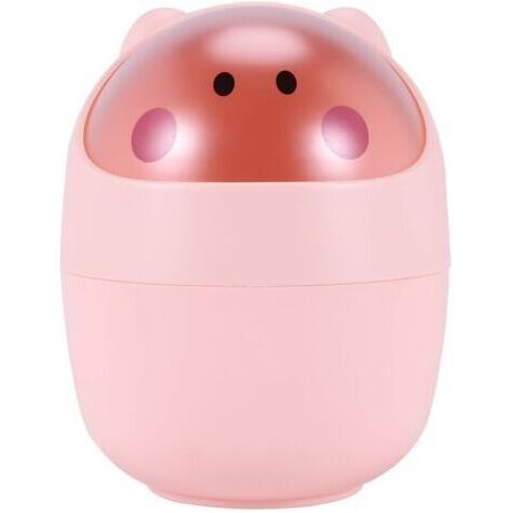 Poubelle De Bureau Mini Corbeille De Nettoyage Baril Creative Petit Bureau Organisateur Rangement Poubelles Poubelle Pour Animaux Conteneur De Serviettes En Papier Rose(Rose) (1/5)