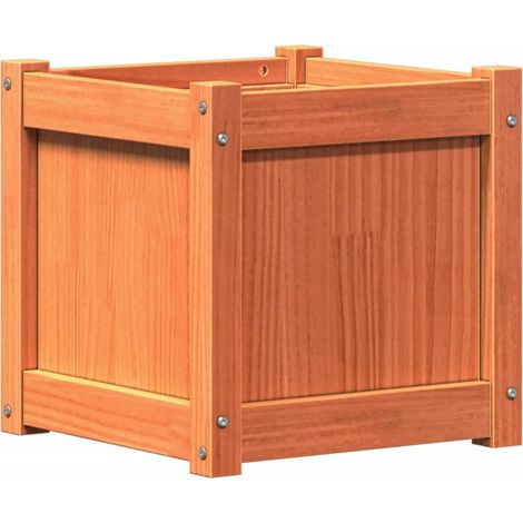 Maison Exclusive - Fioriera Giardino Marrone Cera 40x40x40 cm Legno Massello Pino