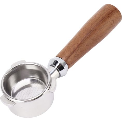 Porte-filtre sans fond Toivize 54 mm Acier Inoxydable Bois Démontable Compatible Machine Espresso 3 Oreilles avec Panier (1/5)