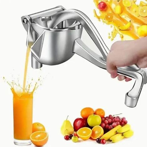 Manueller Entsafter Handpresse – Aluminium Zitronenpresse mit ergonomischem Griff, Handentsafter