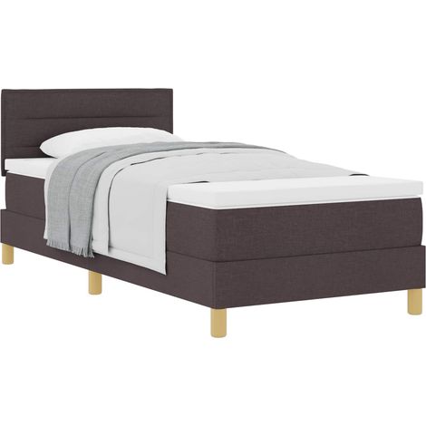 Maison Exclusive - Boxspringbett mit Kissen Dunkelbraun 80 x 200