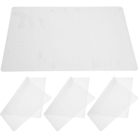 Set de Table en Silicone Anti-brûlure 4 Pièces, Rectangulaire, Antidérapant et Pliable, Cuisine Restaurant (1/5)