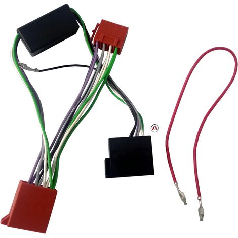 Fiches Iso Autoradio compatible avec AUDI A3 ap98 4X40W SYSTEME AMPLIFIE NON BOSE ISO 10 VOIES