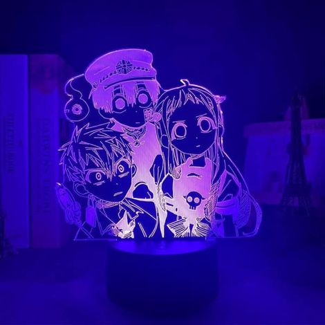 Ecleanfy - Veilleuse LED Manga Toilet Bound Hanako Kun pour la décoration de chambre, veilleuse colorée, cadeau anime, lampe 3D en acrylique Hanako (1/5)
