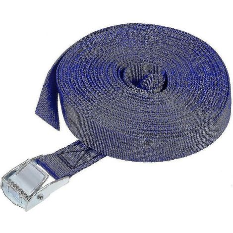 Sangle d'arrimage à boucle à came 10 m x 25 mm, capacité de charge 250 kg, polypropylène (1/5)