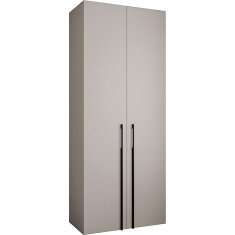Armario Hartford 569, Cachemira, 246x100x52cm, Puertas de armario: Con bisagras, Número de estantes: 8 (1/5)