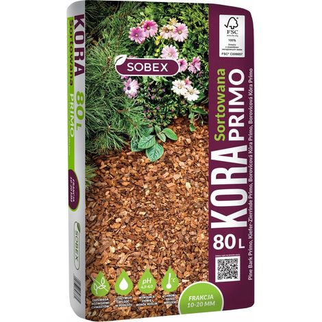 Écorce de pin de jardin conifère Primo 80L 10-20mm
