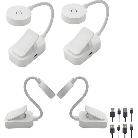 Lampe de Lecture pour la au Lit Nuit. Rechargeable avec Clip (1/5)