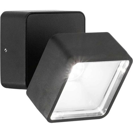 AMXCNOY Spot LED carré noir IP54 4000K Ideal Lux OMEGA Spot Simple (1/2)