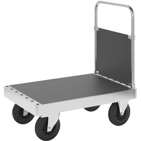 Kongamek, Chariot plate-forme galvanisé JUMBO, avec 1 dossier, (1/5)