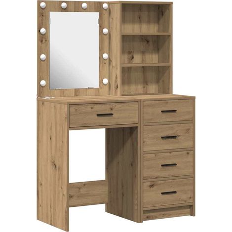 Maison Exclusive - Schminktisch 2 pcs Braun 50 x 41 x 135 cm Holz