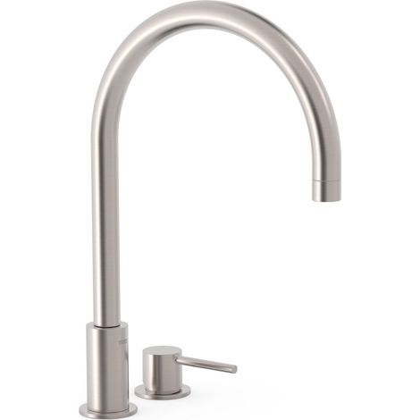 Lavabo mitigeur sur gorge Acier STUDY - TRES 26110501AC (1/2)