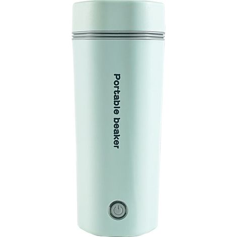 Bouilloire électrique portable pour eau bouillante 350 ml Bécher de voyage Bouilloire à thé Chaudière à eau chaude en acier inoxydable Arrêt automatique pour faire du thé, du café, du lait pour bébé