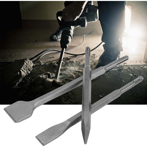 Ensemble de 3 burins pour marteau de démolition électrique et brise-béton (1/5)